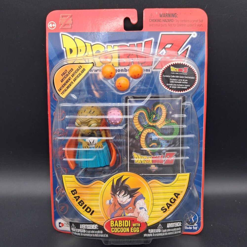 Dragon Ball Z RARE Babidi Saga Babidi With Cocoon Egg 2002 Irwin Toy Figure NIB